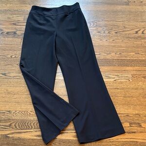 Kenneth Cole high waisted side zip Black side zip wide leg Women's Pants,8